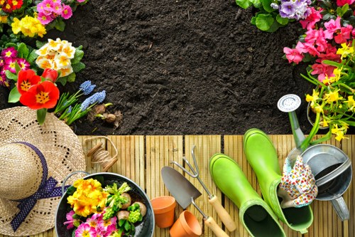Hard landscaping surfaces in a Loxford outdoor space